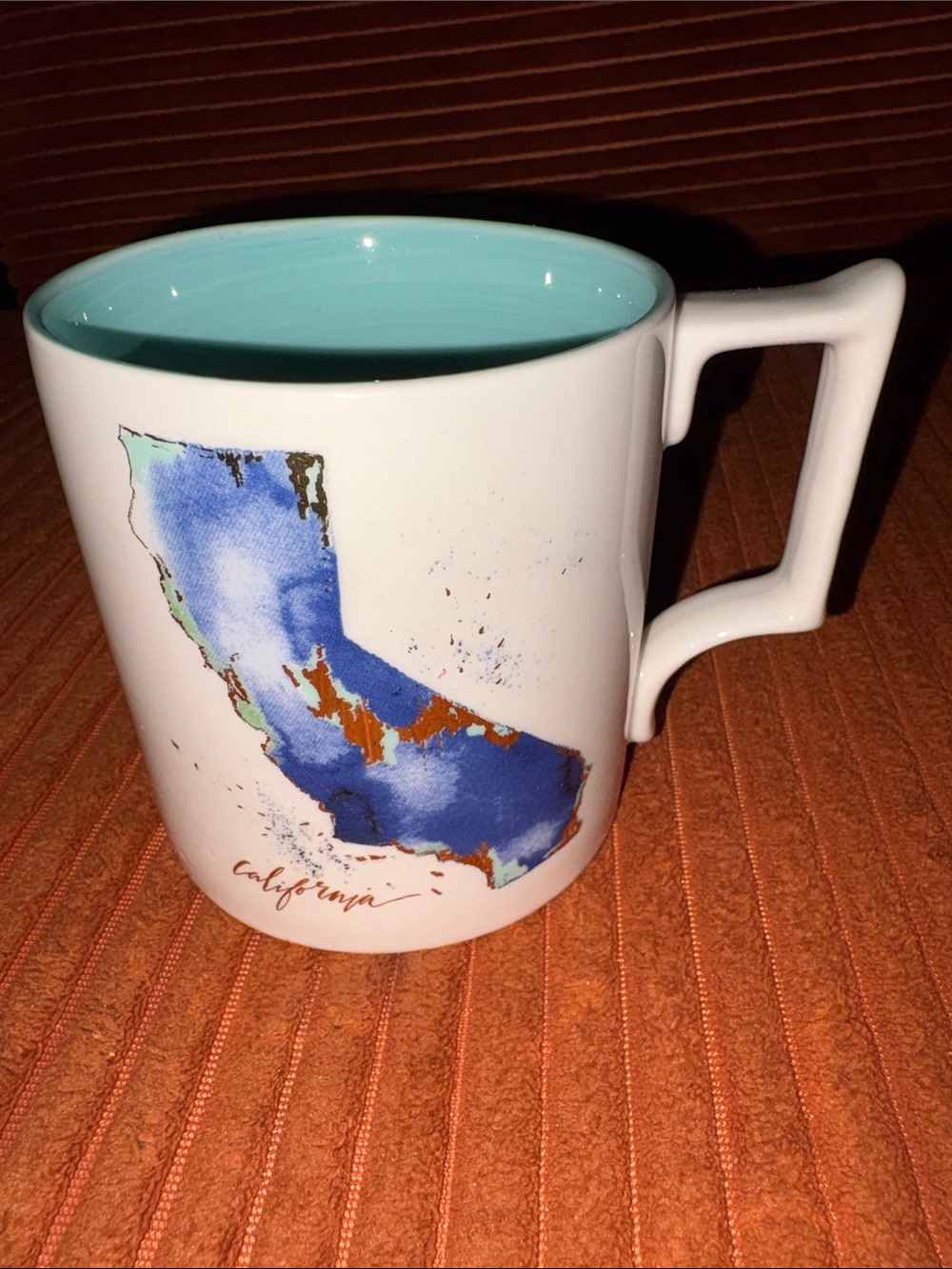 Anthropologie CALIFORNIA Ceramic 12 oz Coffee Mug (Whitney Winkler)